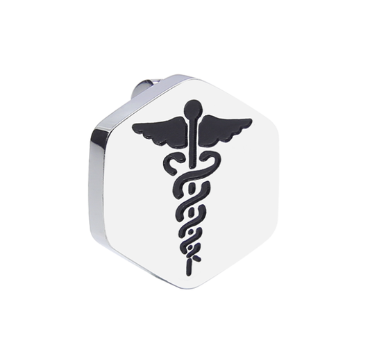 I'm a Doctor - Connect with Job Career Professions Stainless Steel Charm Bead for Bracelets or Necklaces