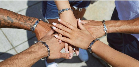 Silver Colored Bead Charm Bracelet